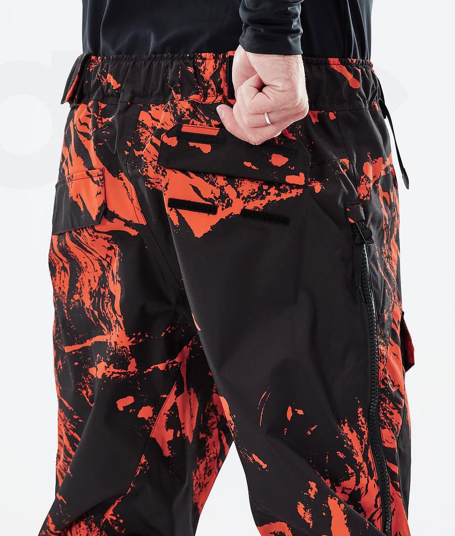 Dope Antek Paint Uomo Pantaloni Da Sci Arancioni | ITVD2615