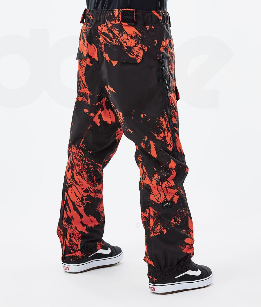 Dope Antek Paint Uomo Pantaloni Snowboard Arancioni | ITIS2552