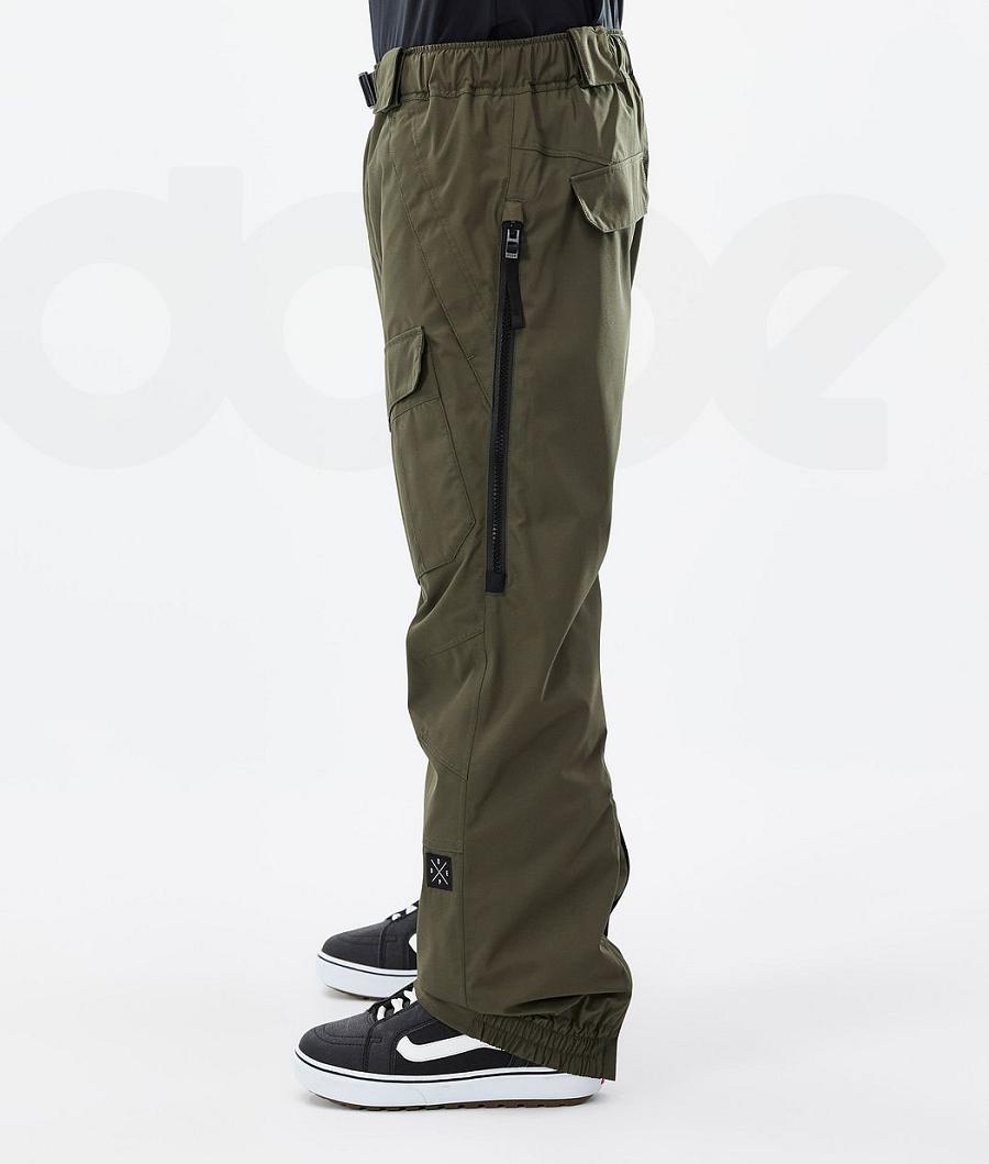 Dope Antek Uomo Pantaloni Snowboard Verde Oliva Verdi | ITKI2542