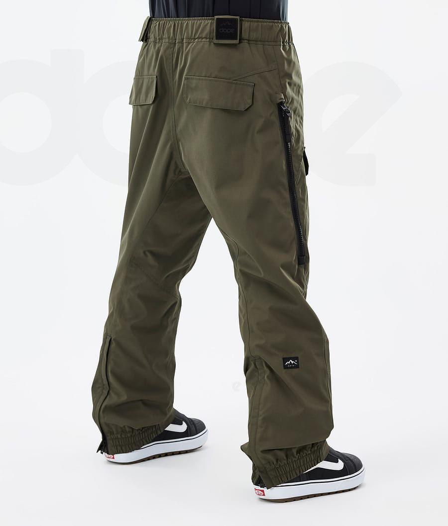 Dope Antek Uomo Pantaloni Snowboard Verde Oliva Verdi | ITKI2542