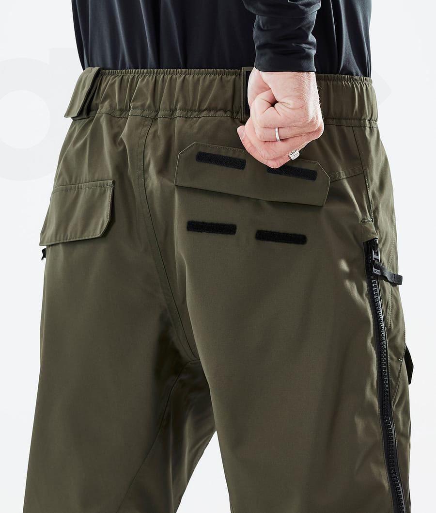 Dope Antek Uomo Pantaloni Snowboard Verde Oliva Verdi | ITKI2542