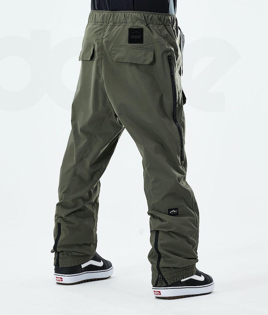 Dope Antek Uomo Pantaloni Snowboard Verde Oliva Verdi | ITZG2540