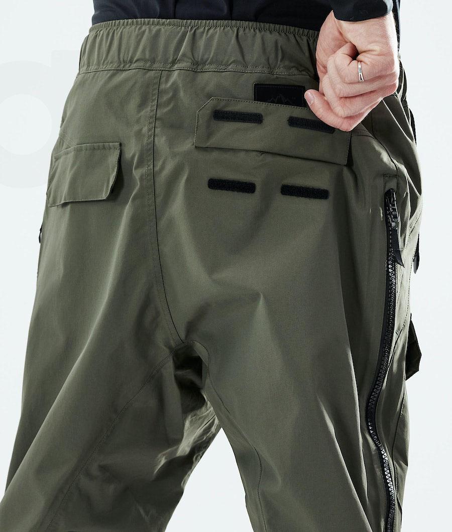 Dope Antek Uomo Pantaloni Snowboard Verde Oliva Verdi | ITZG2540