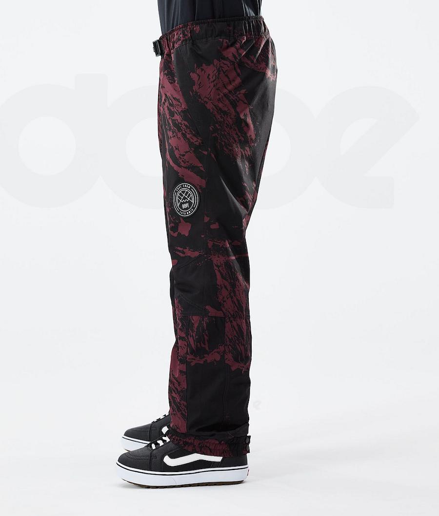 Dope Blizzard 2021 Paint Uomo Pantaloni Snowboard Bordeaux | ITJJ2569