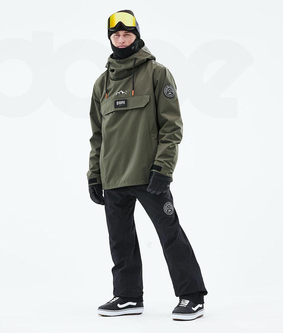 Dope Blizzard 2021 Uomo Giacche Snowboard Verde Oliva Verdi | ITRW2777