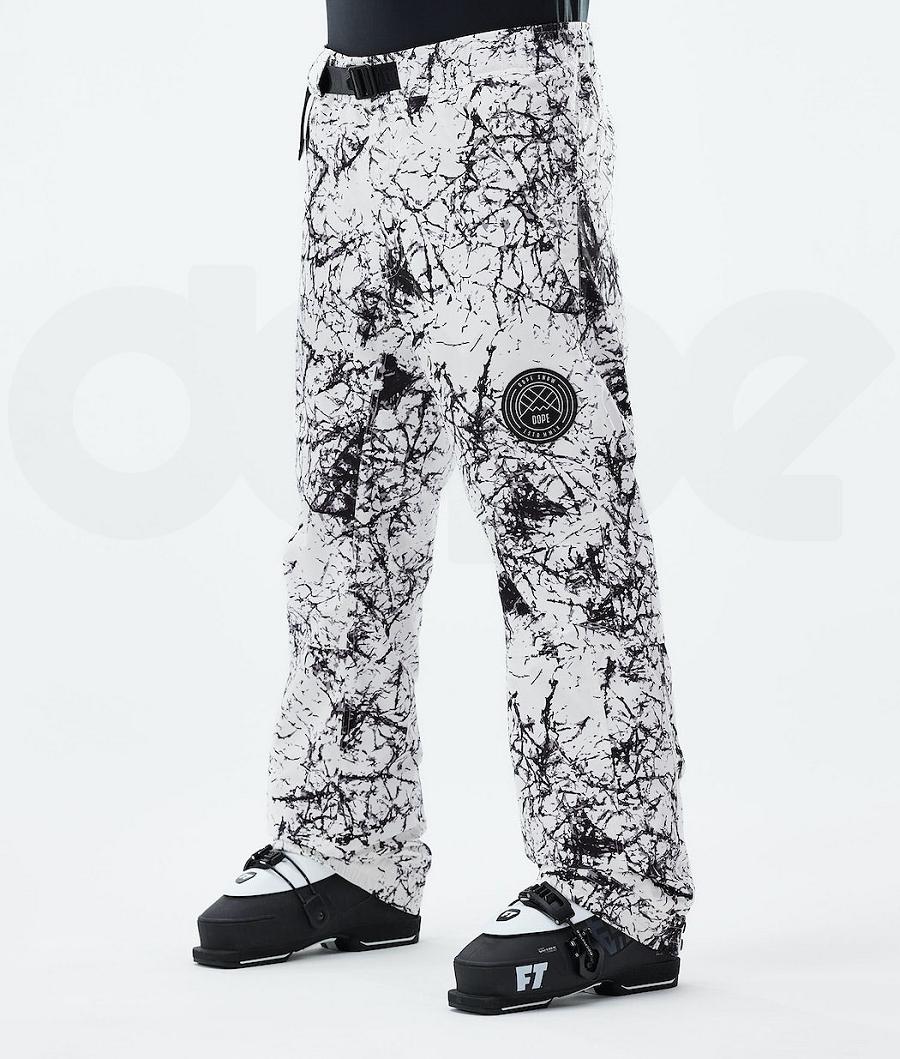 Dope Blizzard 2021 Uomo Pantaloni Da Sci Bianche Nere | ITSO2627