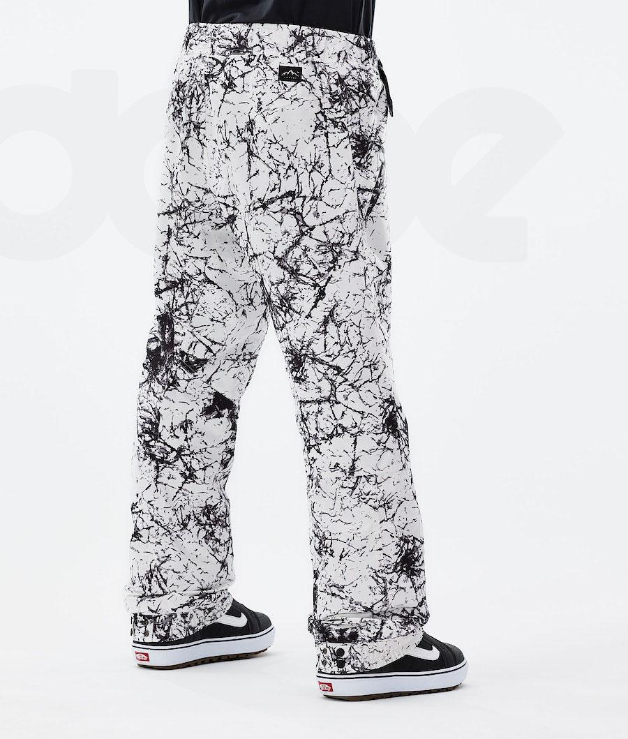 Dope Blizzard 2021 Uomo Pantaloni Snowboard Bianche Nere | ITVD2563