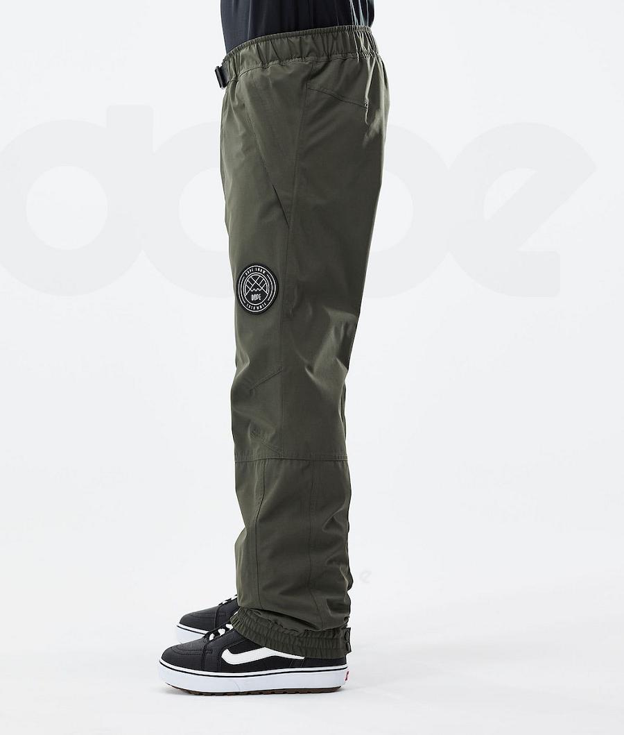 Dope Blizzard 2021 Uomo Pantaloni Snowboard Verde Oliva Verdi | ITZG2566