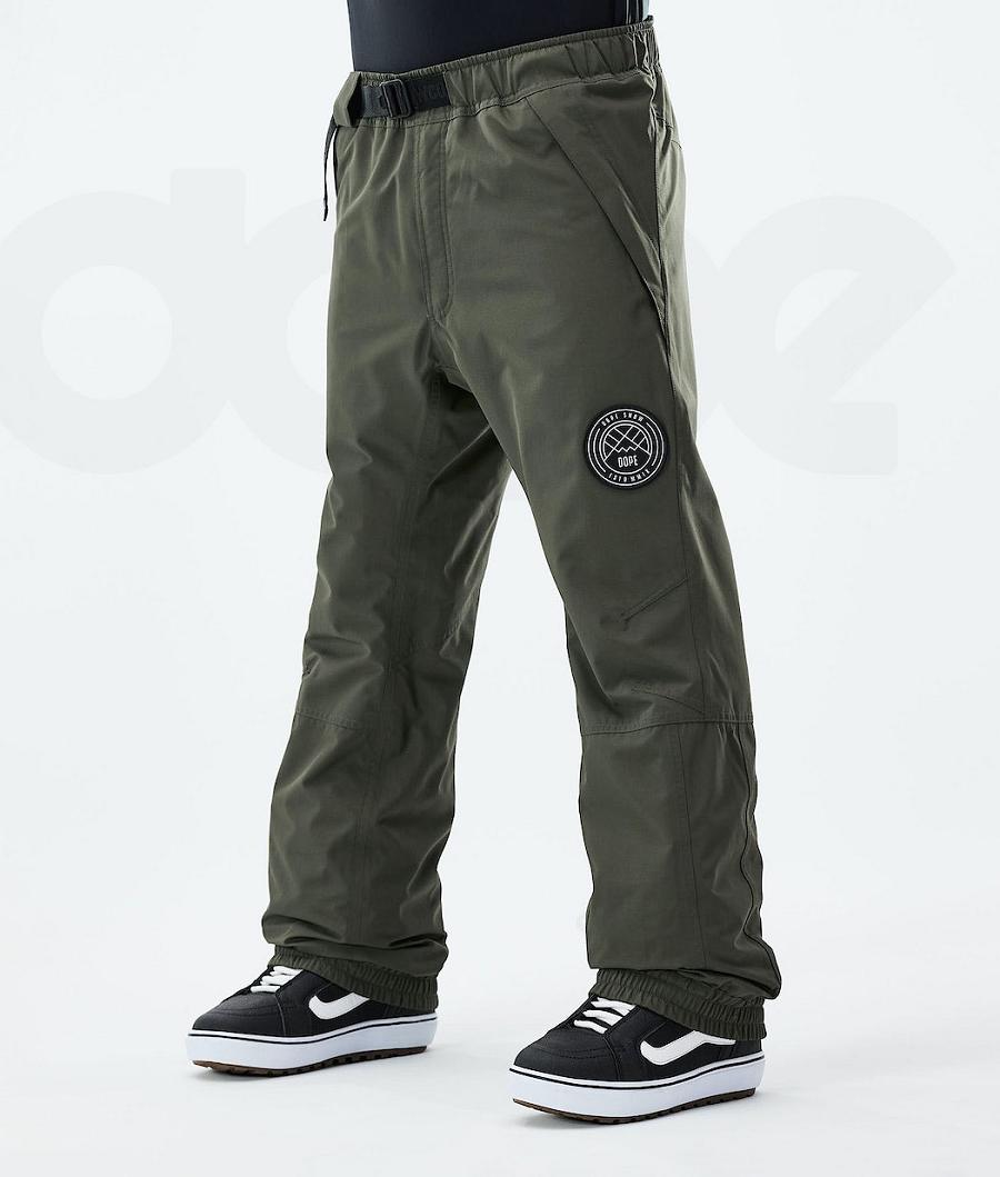 Dope Blizzard 2021 Uomo Pantaloni Snowboard Verde Oliva Verdi | ITZG2566