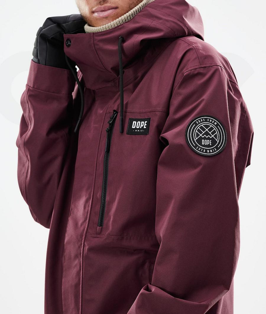 Dope Blizzard Full Zip 2021 Uomo Giacche Snowboard Bordeaux | ITQZ2780