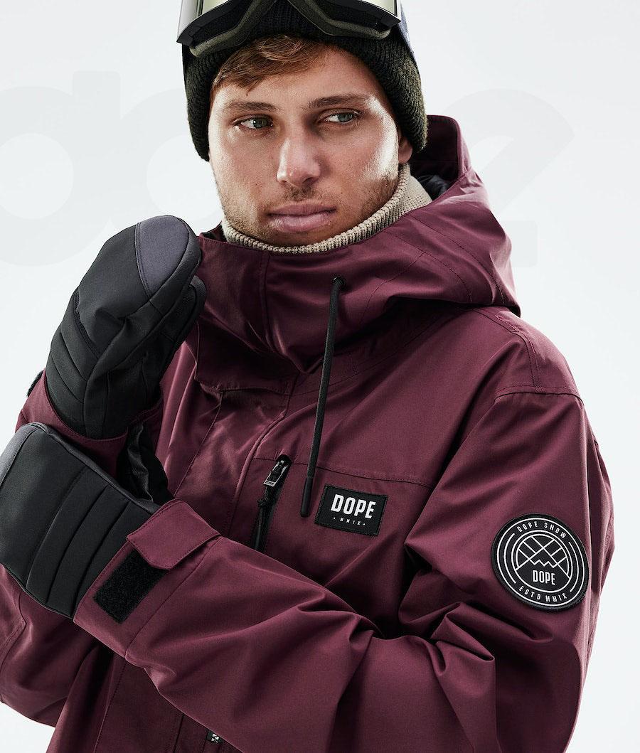 Dope Blizzard Full Zip 2021 Uomo Giacche Snowboard Bordeaux | ITQZ2780