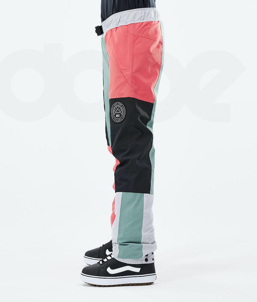 Dope Blizzard LE W Limited Edition Patchwork Donna Pantaloni Snowboard Rosa Verdi | ITJJ3234