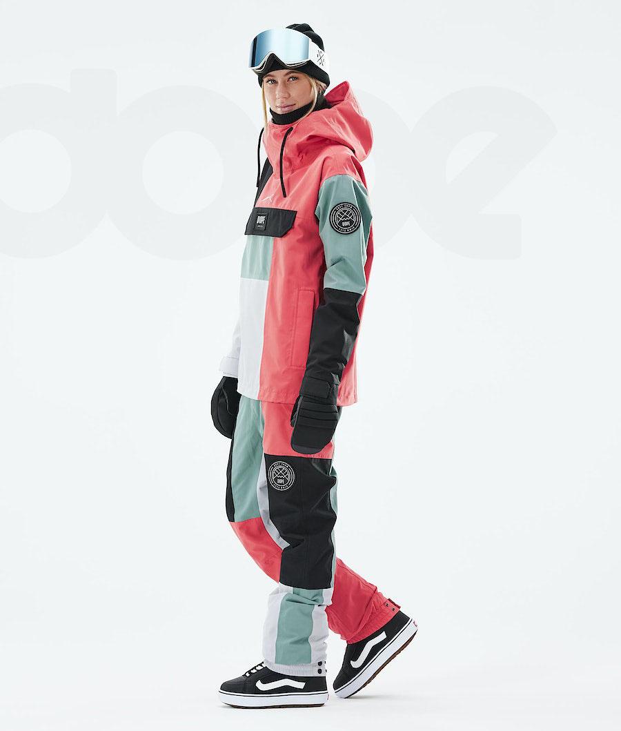 Dope Blizzard LE W Limited Edition Patchwork Donna Giacche Snowboard Rosse Verdi | ITWY3443