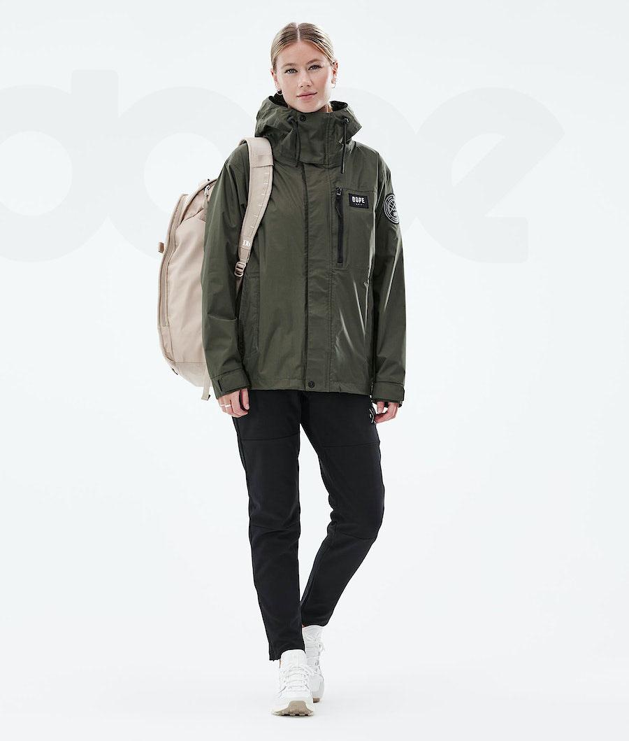 Dope Blizzard Light W Full Zip Donna Giacche Outdoor Verde Oliva Verdi | ITIS3724