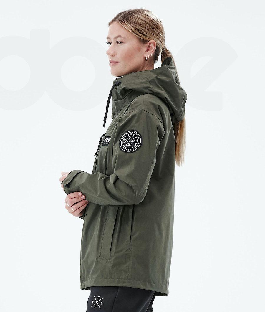 Dope Blizzard Light W Full Zip Donna Giacche Outdoor Verde Oliva Verdi | ITIS3724