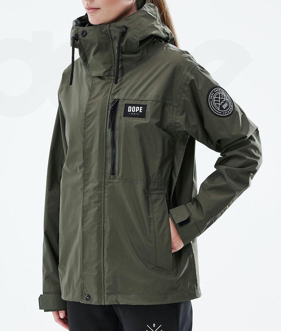 Dope Blizzard Light W Full Zip Donna Giacche Outdoor Verde Oliva Verdi | ITIS3724