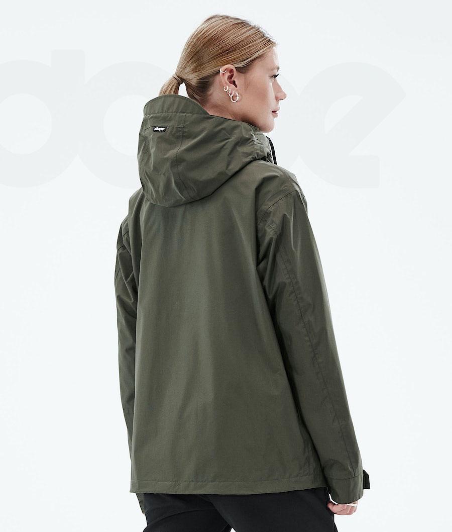 Dope Blizzard Light W Full Zip Donna Giacche Outdoor Verde Oliva Verdi | ITIS3724