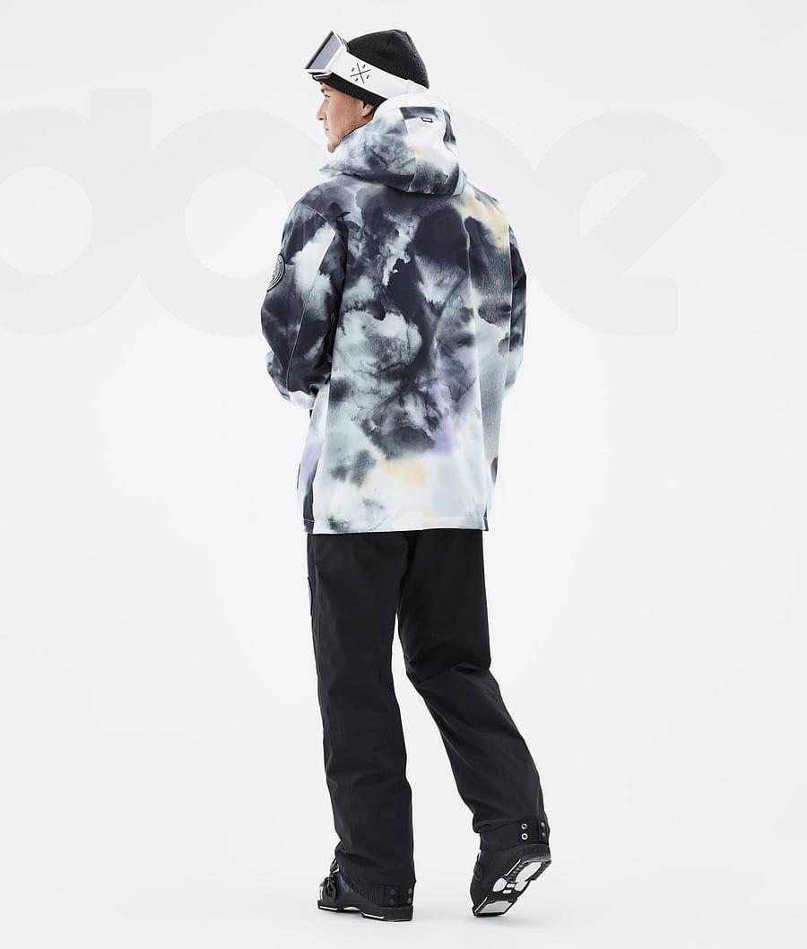 Dope Blizzard Tiedye Uomo Giacche Da Sci Nere Viola | ITRW2919