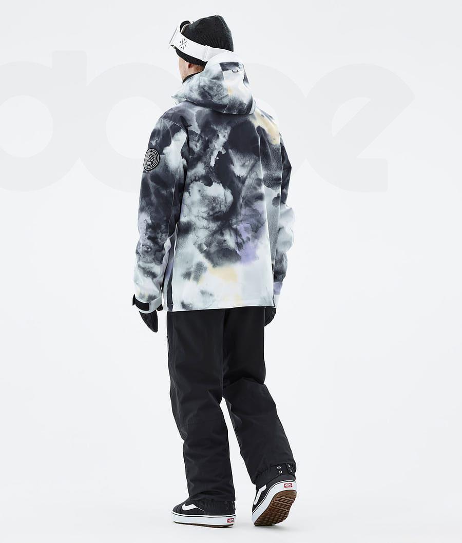 Dope Blizzard Tiedye Uomo Giacche Snowboard Nere Viola | ITAP2788