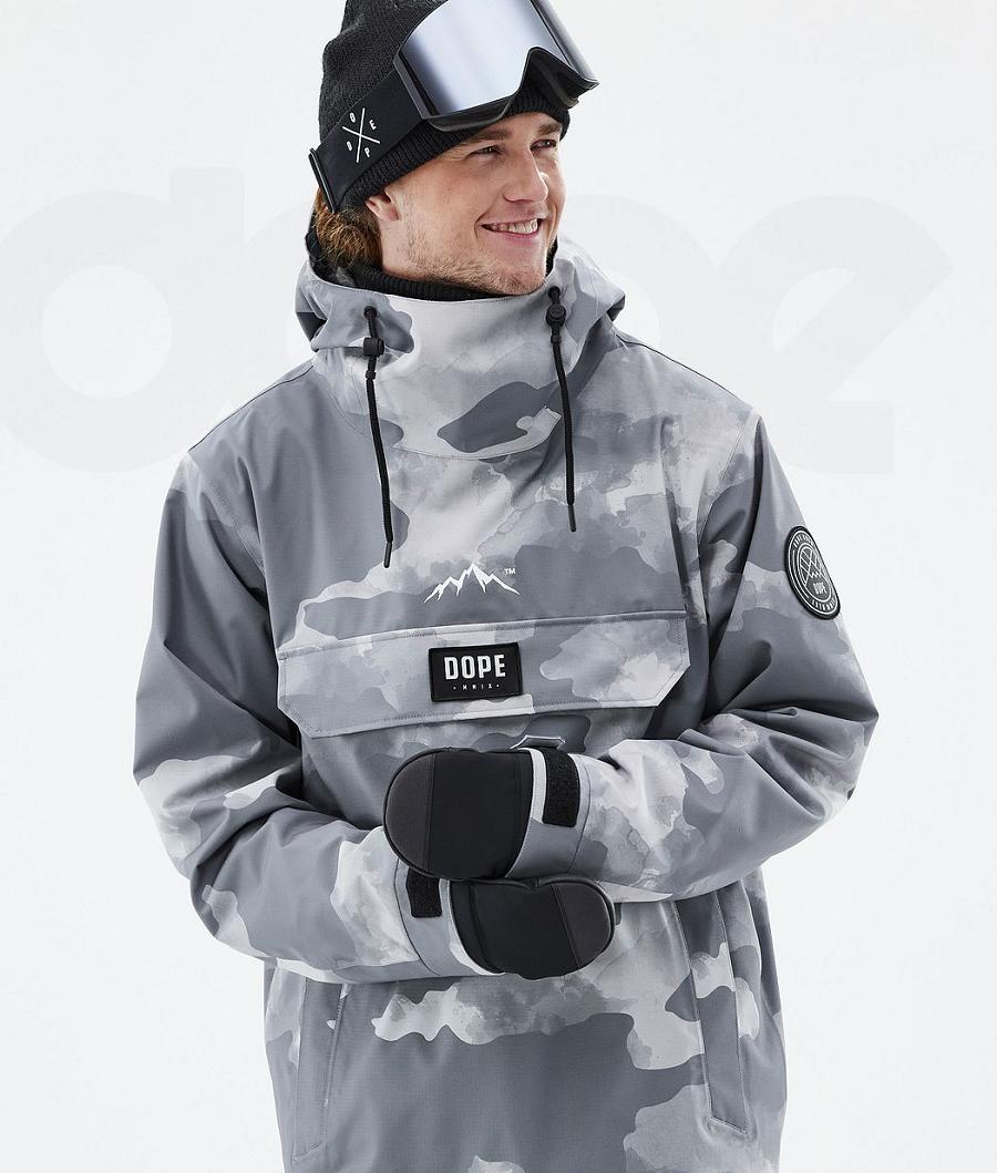 Dope Blizzard Uomo Giacche Da Sci Grigie Camouflage | ITKI2904