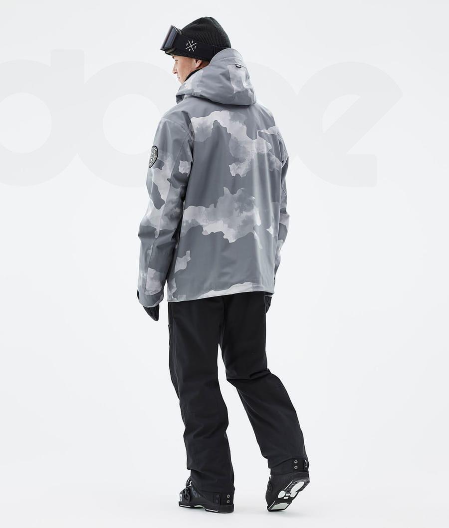 Dope Blizzard Uomo Giacche Da Sci Grigie Camouflage | ITKI2904