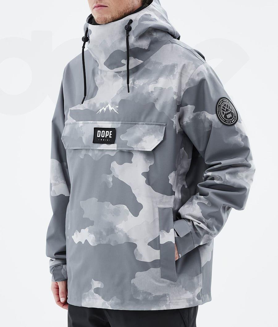 Dope Blizzard Uomo Giacche Da Sci Grigie Camouflage | ITKI2904