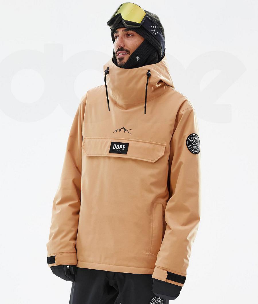 Dope Blizzard Uomo Giacche Snowboard Khaki Gialle | ITJJ2763