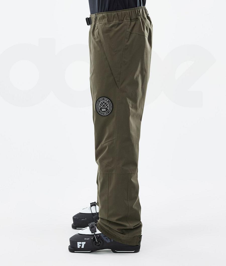 Dope Blizzard Uomo Pantaloni Da Sci Verde Oliva Verdi | ITJJ2621