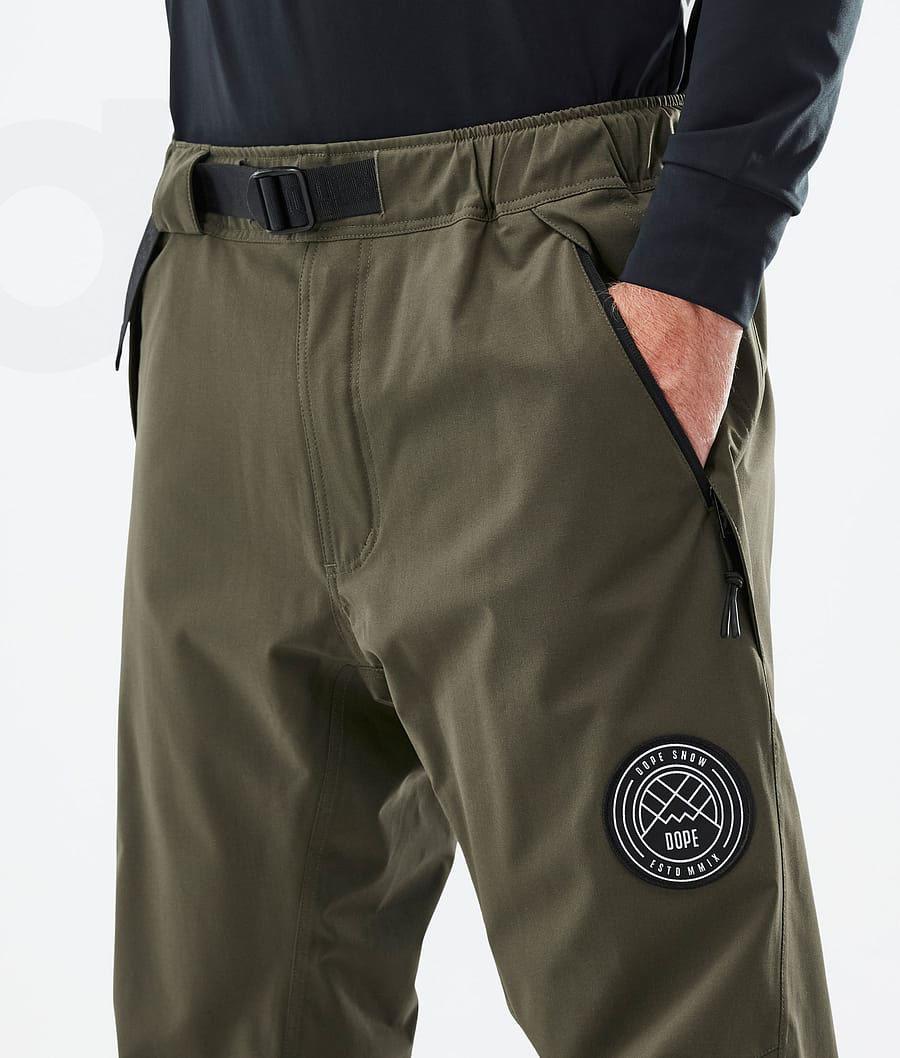 Dope Blizzard Uomo Pantaloni Da Sci Verde Oliva Verdi | ITJJ2621