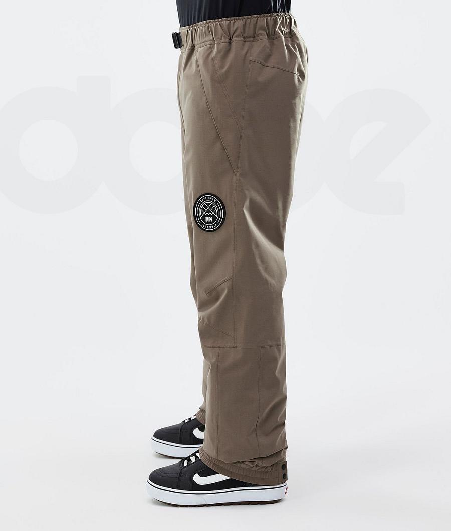 Dope Blizzard Uomo Pantaloni Snowboard Caffè | ITYU2554