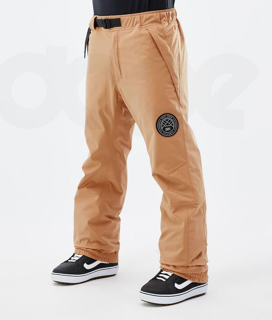 Dope Blizzard Uomo Pantaloni Snowboard Khaki Gialle | ITEX2557