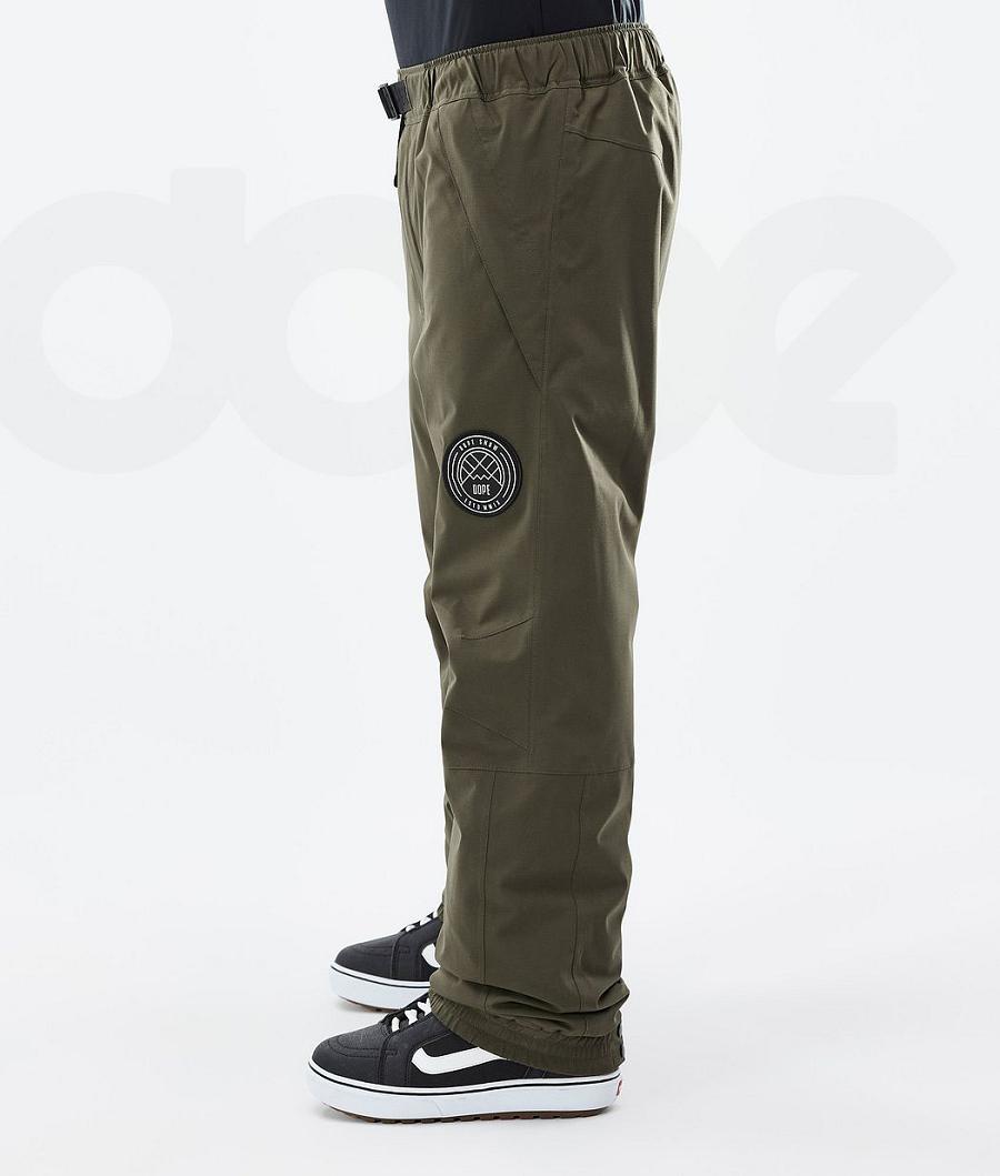 Dope Blizzard Uomo Pantaloni Snowboard Verde Oliva Verdi | ITMA2560