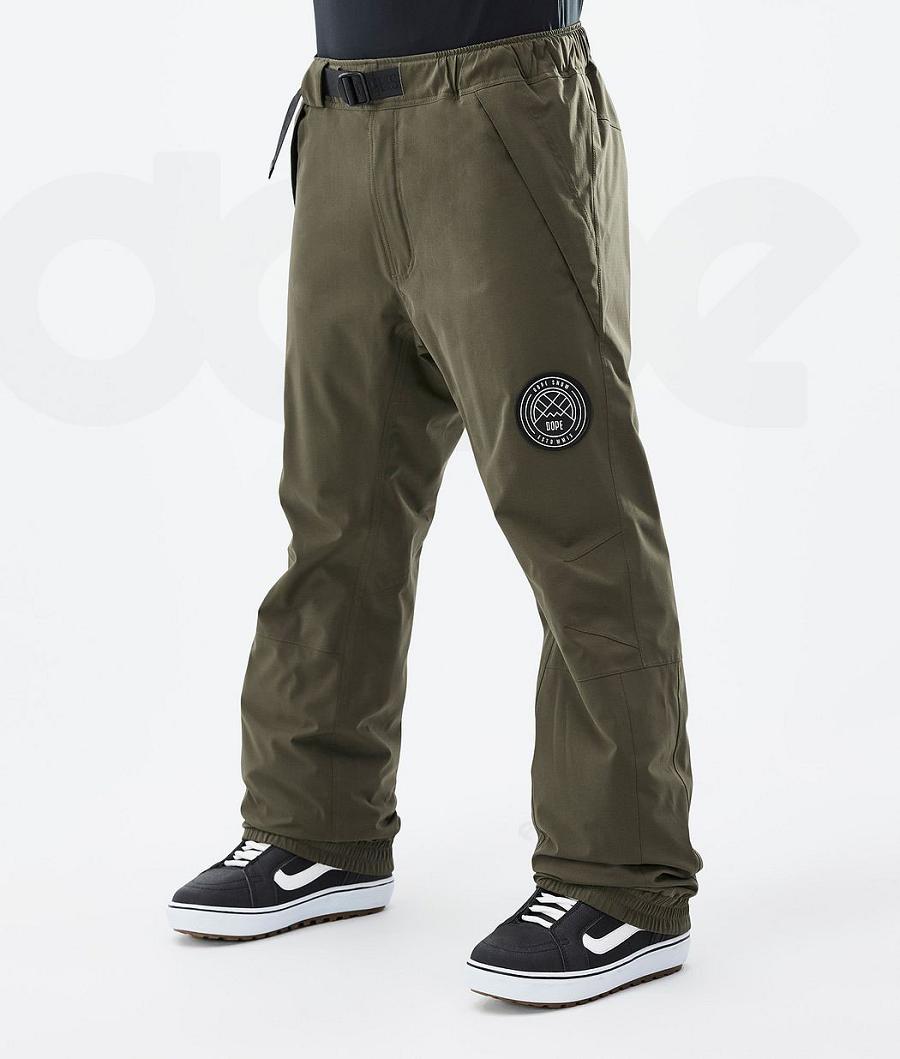 Dope Blizzard Uomo Pantaloni Snowboard Verde Oliva Verdi | ITMA2560