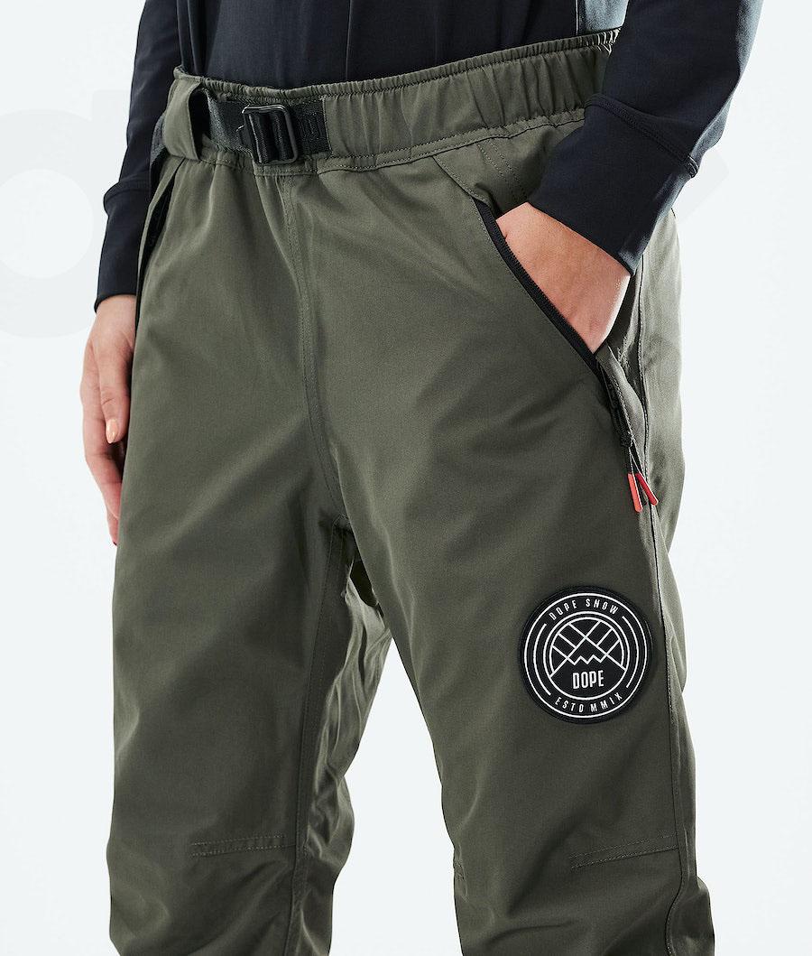 Dope Blizzard W 2021 Donna Pantaloni Da Sci Verde Oliva Verdi | ITPQ3312