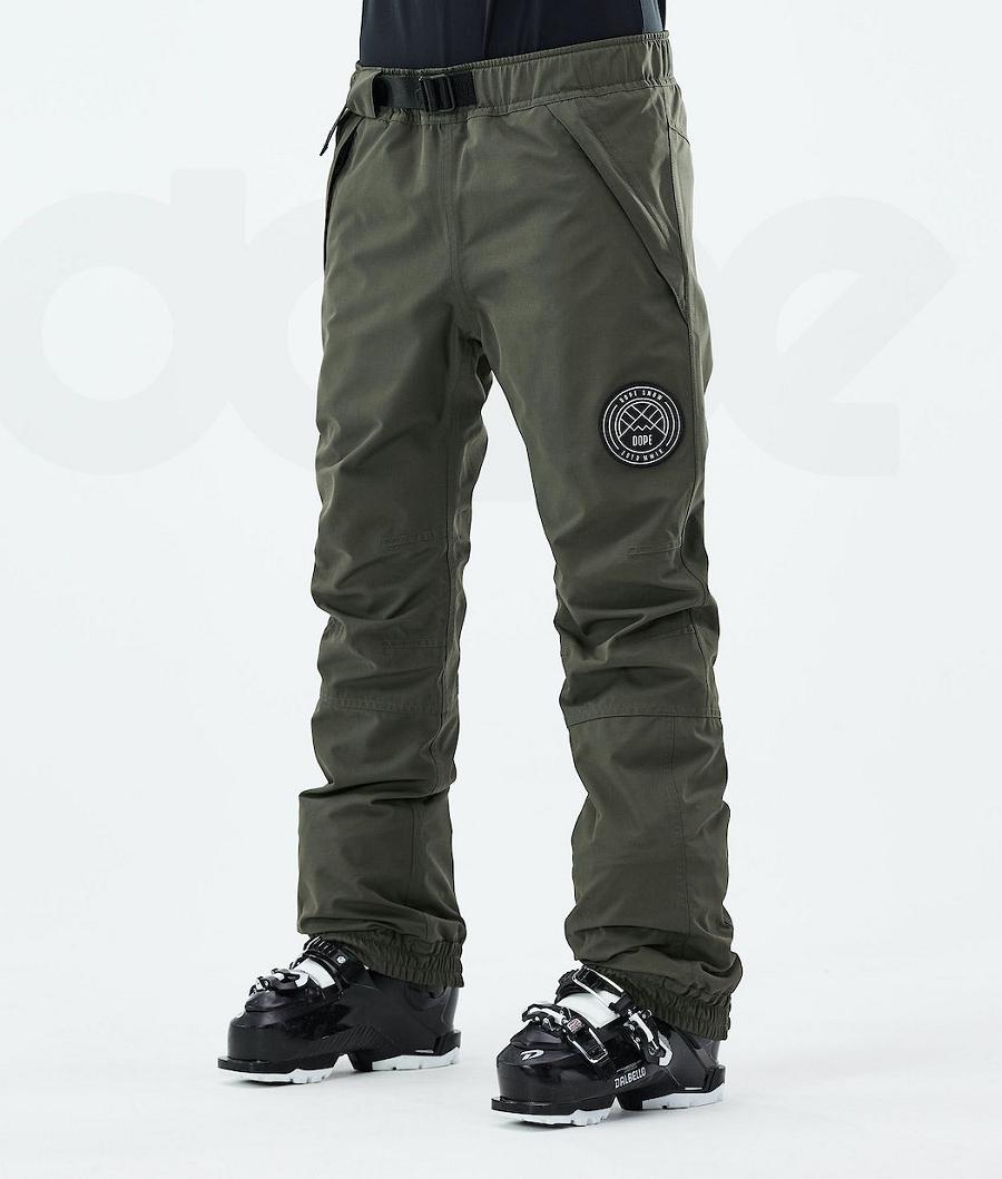 Dope Blizzard W 2021 Donna Pantaloni Da Sci Verde Oliva Verdi | ITPQ3312