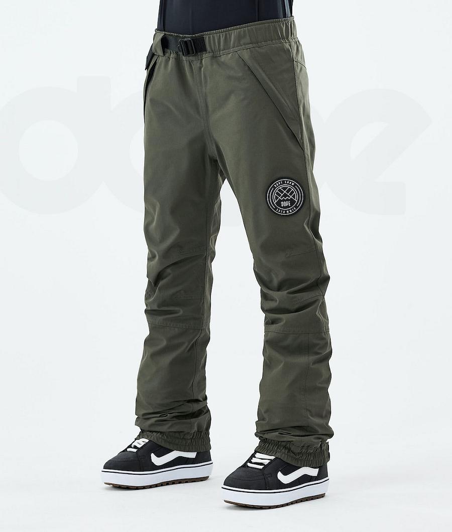 Dope Blizzard W 2021 Donna Pantaloni Snowboard Verde Oliva Verdi | ITQZ3250