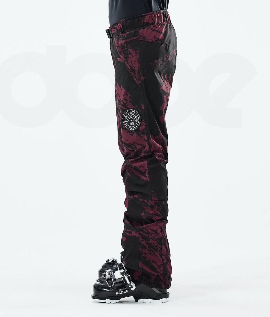 Dope Blizzard W 2021 Paint Donna Pantaloni Da Sci Bordeaux | ITIS3314