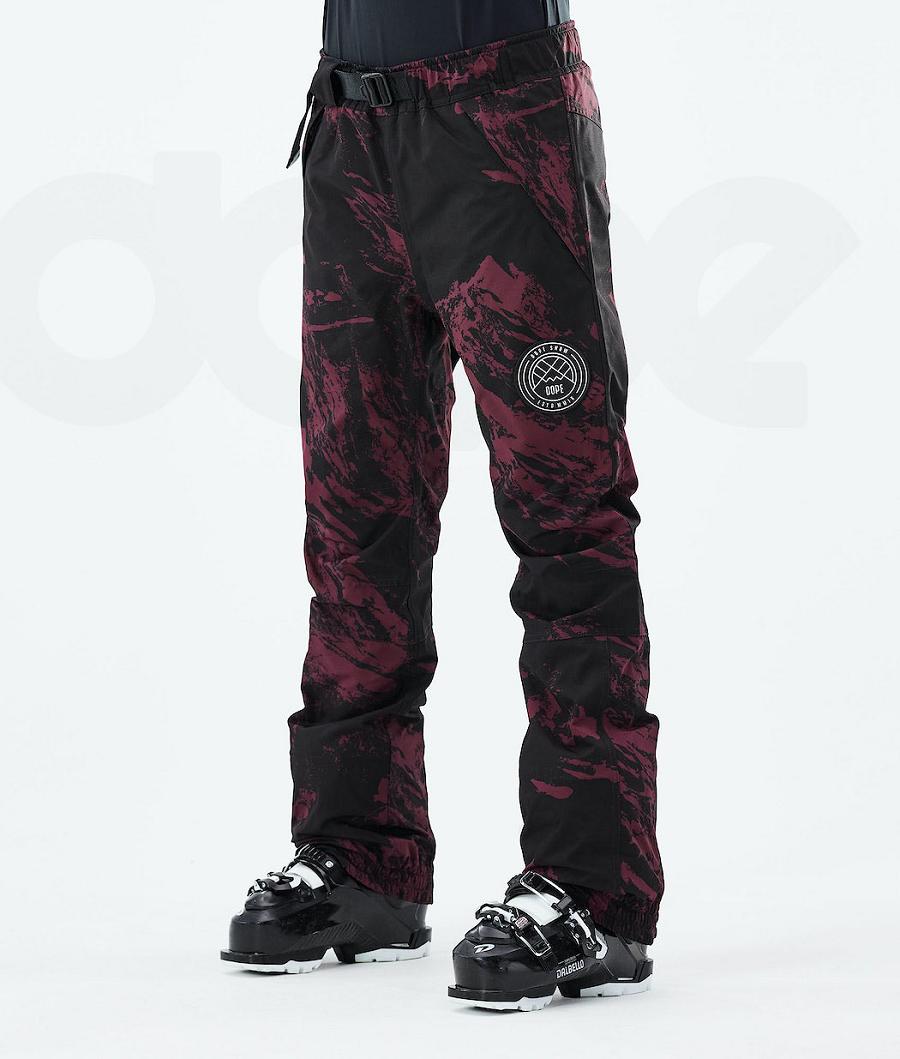 Dope Blizzard W 2021 Paint Donna Pantaloni Da Sci Bordeaux | ITIS3314