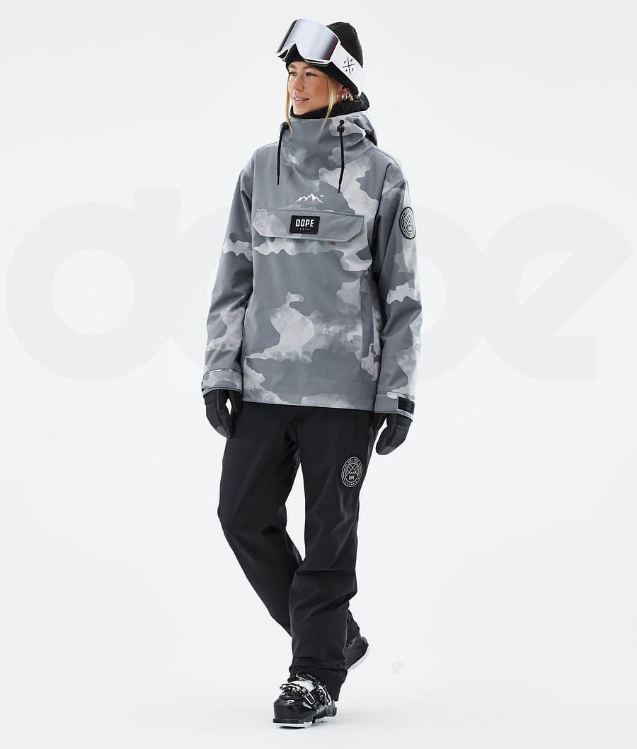 Dope Blizzard W Donna Giacche Da Sci Grigie Camouflage | ITPQ3618