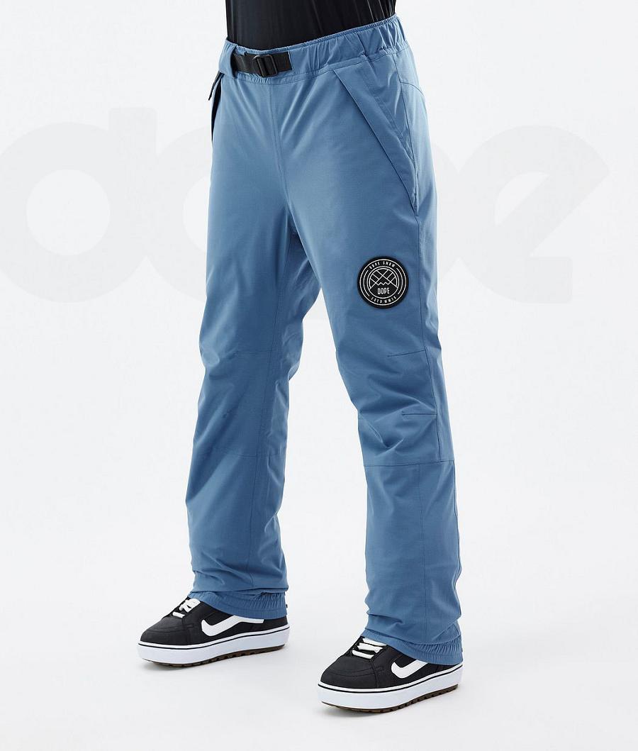 Dope Blizzard W Donna Pantaloni Snowboard Blu Grigie | ITOR3242