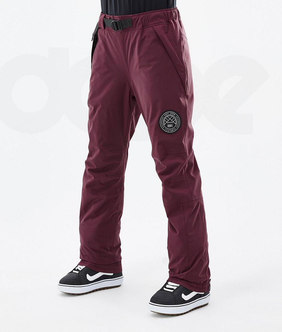 Dope Blizzard W Donna Pantaloni Snowboard Bordeaux | ITSO3239