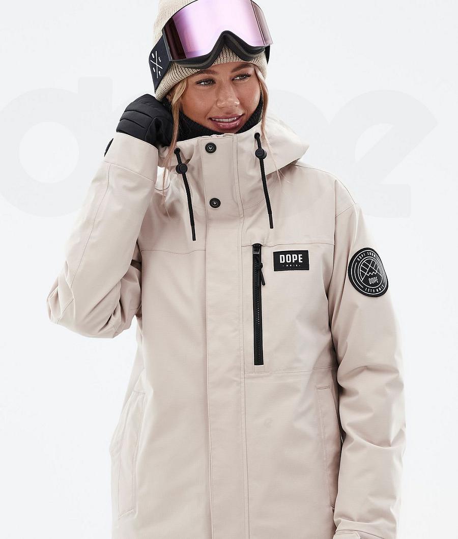 Dope Blizzard W Full Zip Donna Giacche Da Sci Marroni | ITDN3633