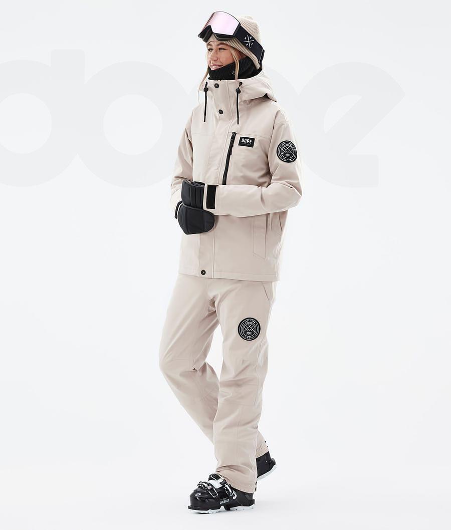 Dope Blizzard W Full Zip Donna Giacche Da Sci Marroni | ITDN3633