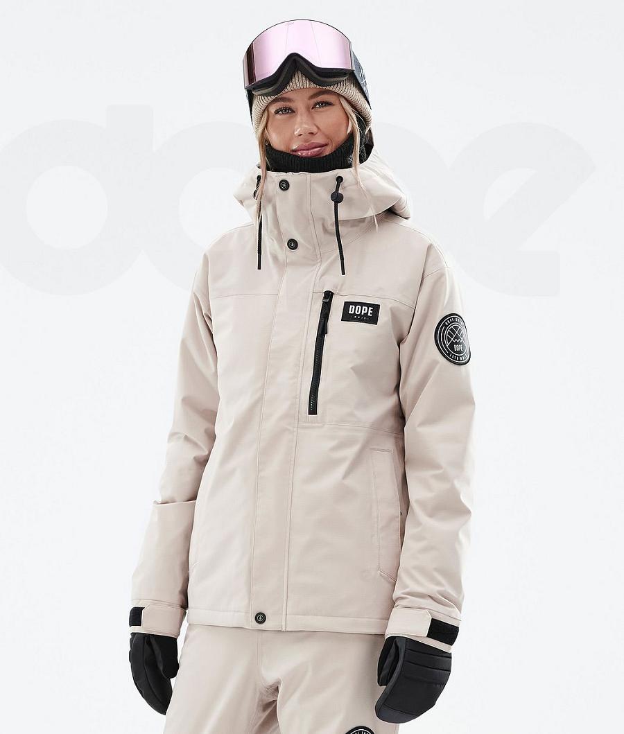 Dope Blizzard W Full Zip Donna Giacche Da Sci Marroni | ITDN3633