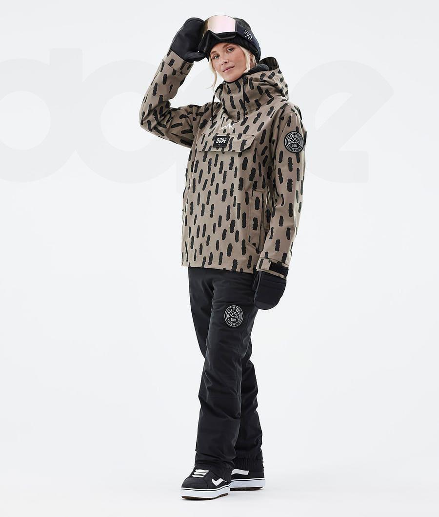 Dope Blizzard W Stripes Donna Giacche Snowboard Marroni | ITDN3477