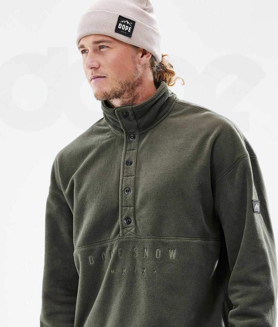 Dope Comfy 2021 Uomo Pile Verde Oliva Verdi | ITIS3030