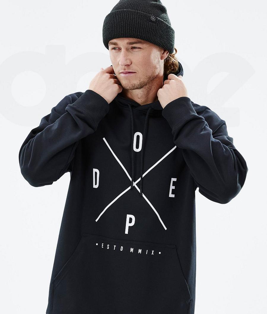 Dope Common 2X-Up Uomo Felpa Con Cappuccio Nere | ITAP3001