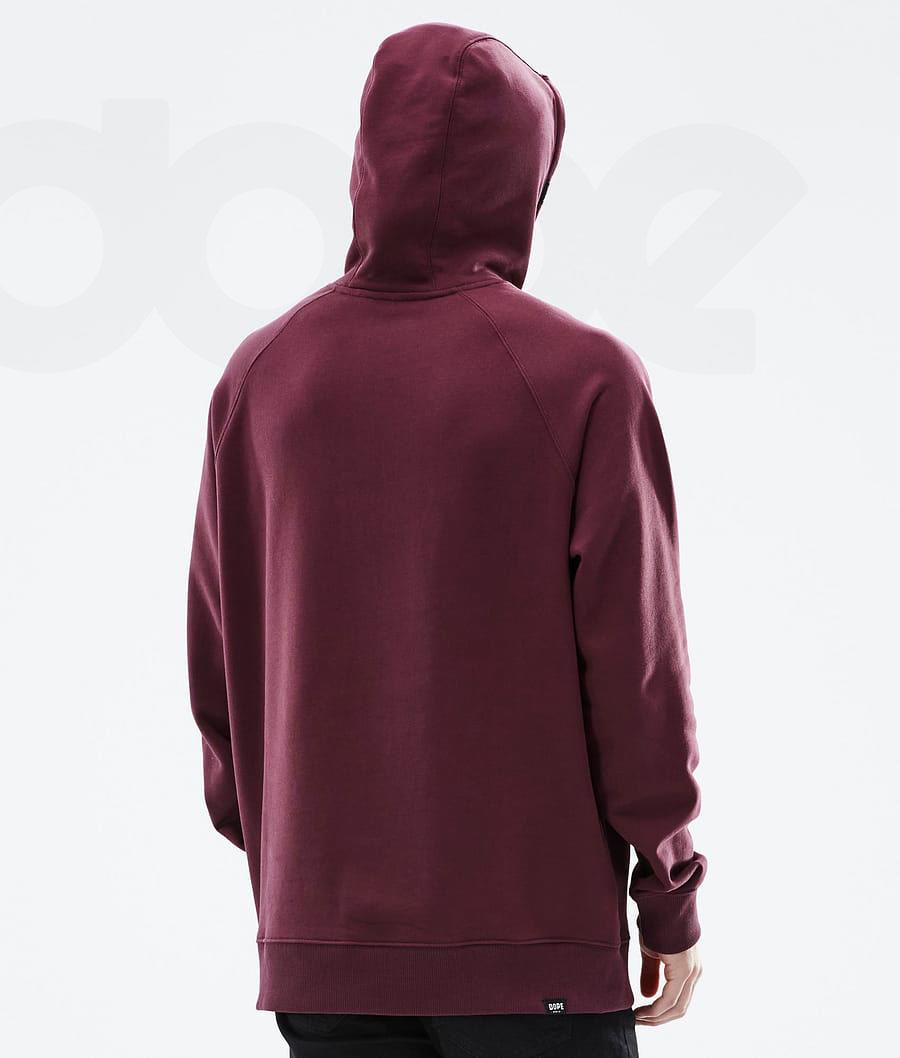 Dope Common 2X-Up Uomo Felpa Con Cappuccio Bordeaux | ITDN2999