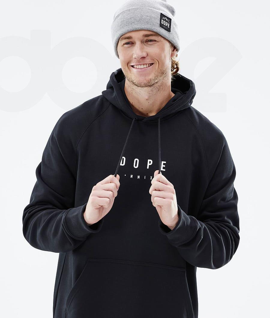 Dope Common Peak Uomo Felpa Con Cappuccio Nere | ITOR3003