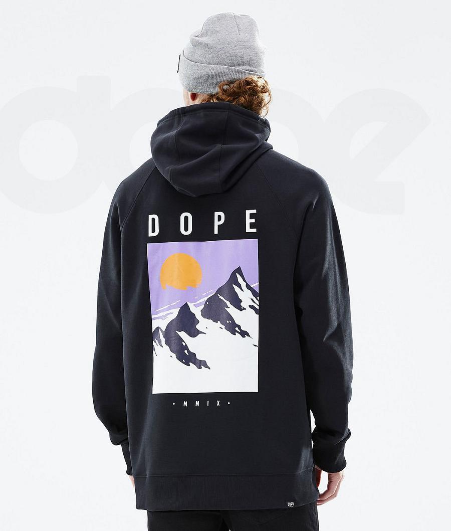 Dope Common Peak Uomo Felpa Con Cappuccio Nere | ITOR3003